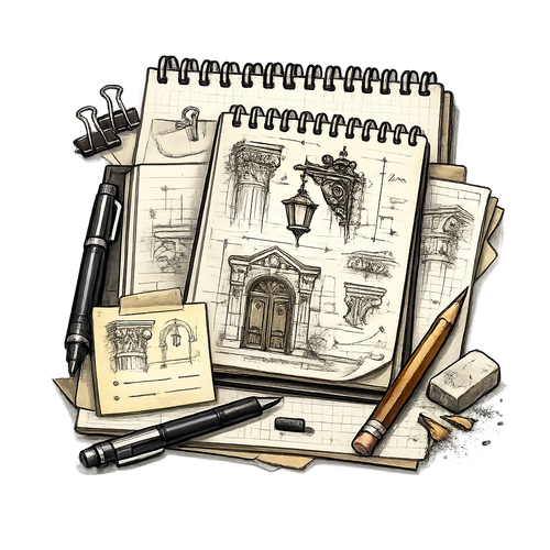 Street Detail Sketching Notes